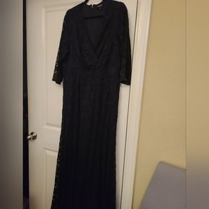 Torrid floor length black dress